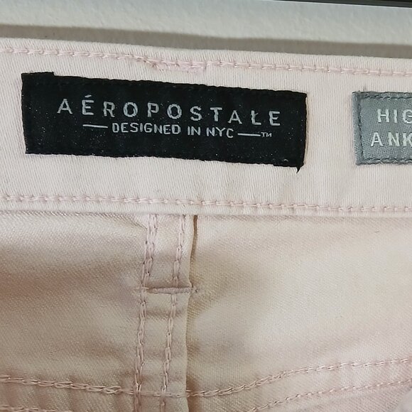 Aeropostale blush pink high waisted ankle jegging - 4 reg/normal - Picture 3 of 7